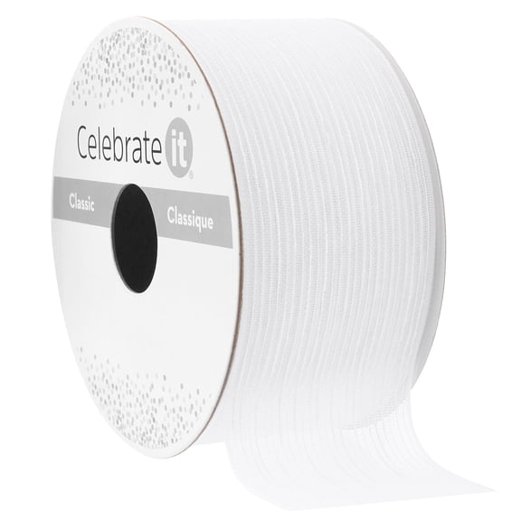 Celebrate It Wired Crackle Chiffon Ribbon, 1.5" x 3yd. , 12 Pack