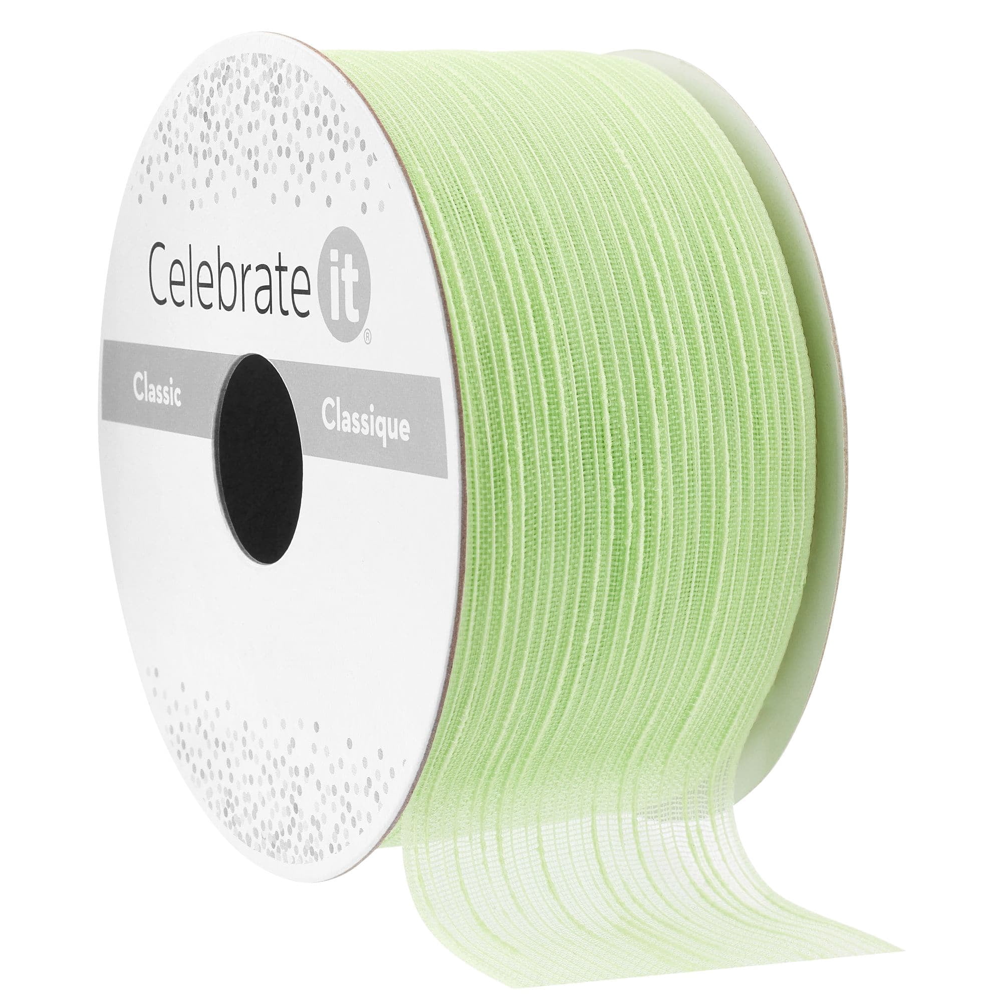 Celebrate It Wired Crackle Chiffon Ribbon, 1.5" x 3yd. , 12 Pack