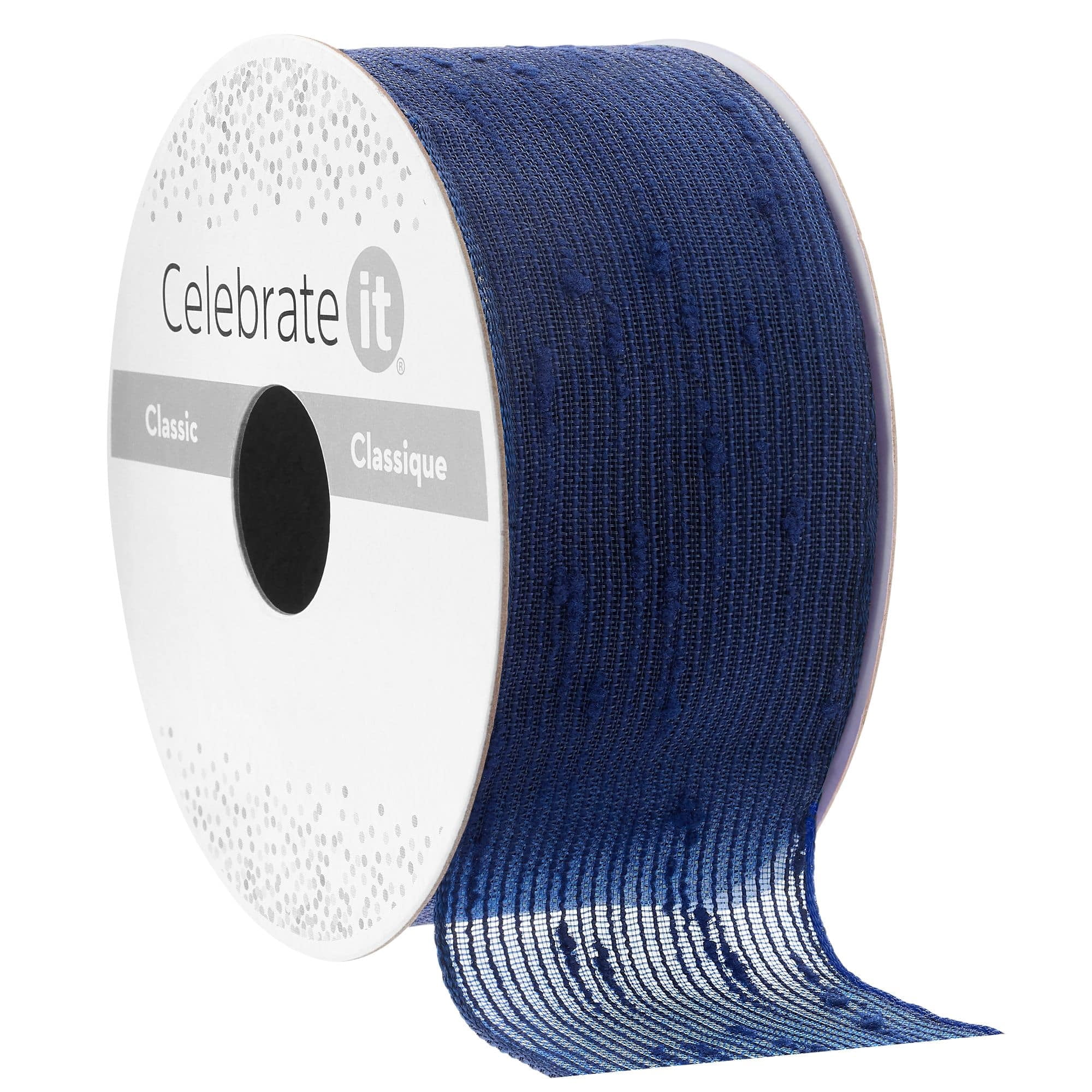 Celebrate It Wired Crackle Chiffon Ribbon, 1.5" x 3yd. , 12 Pack