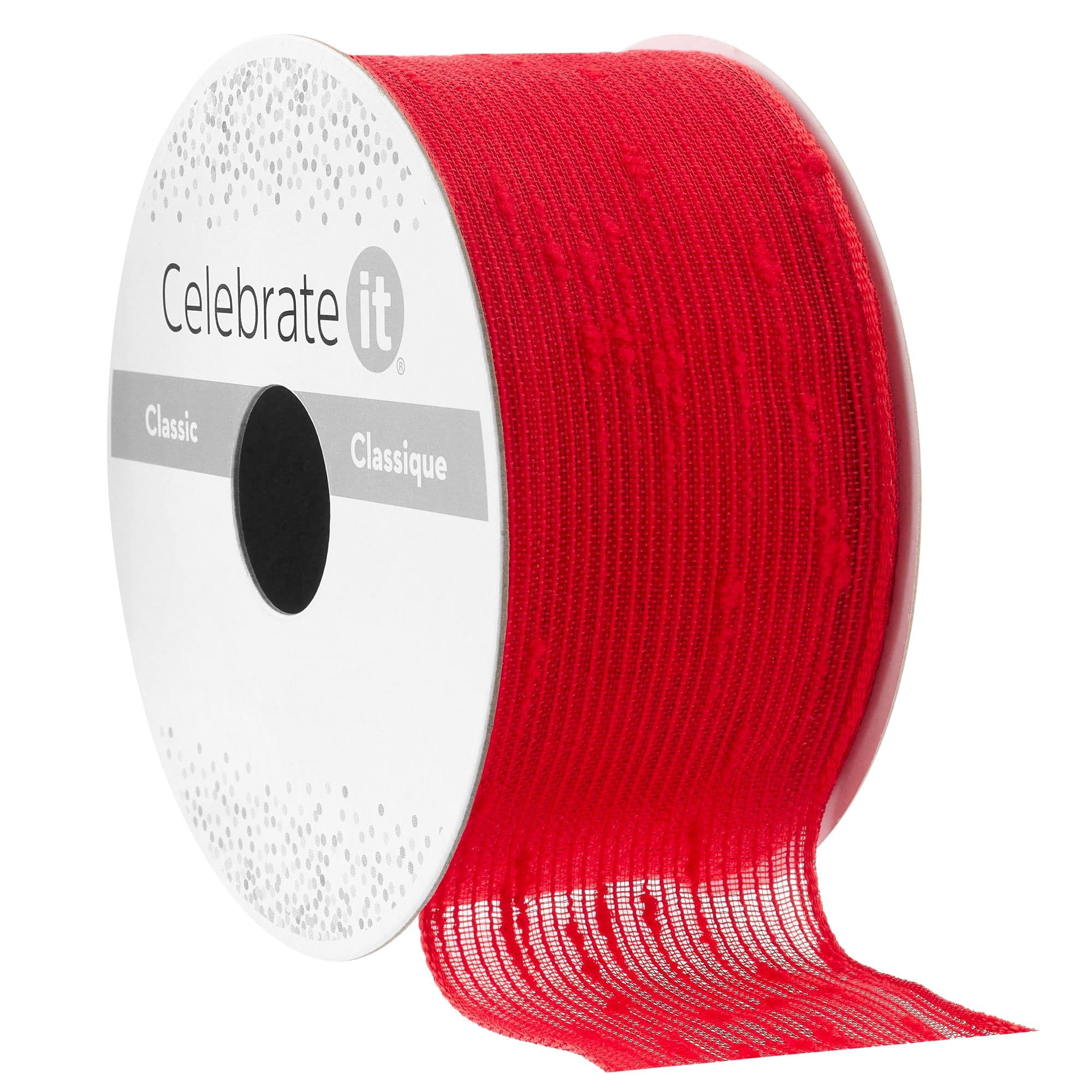 Celebrate It Wired Crackle Chiffon Ribbon, 1.5" x 3yd. , 12 Pack