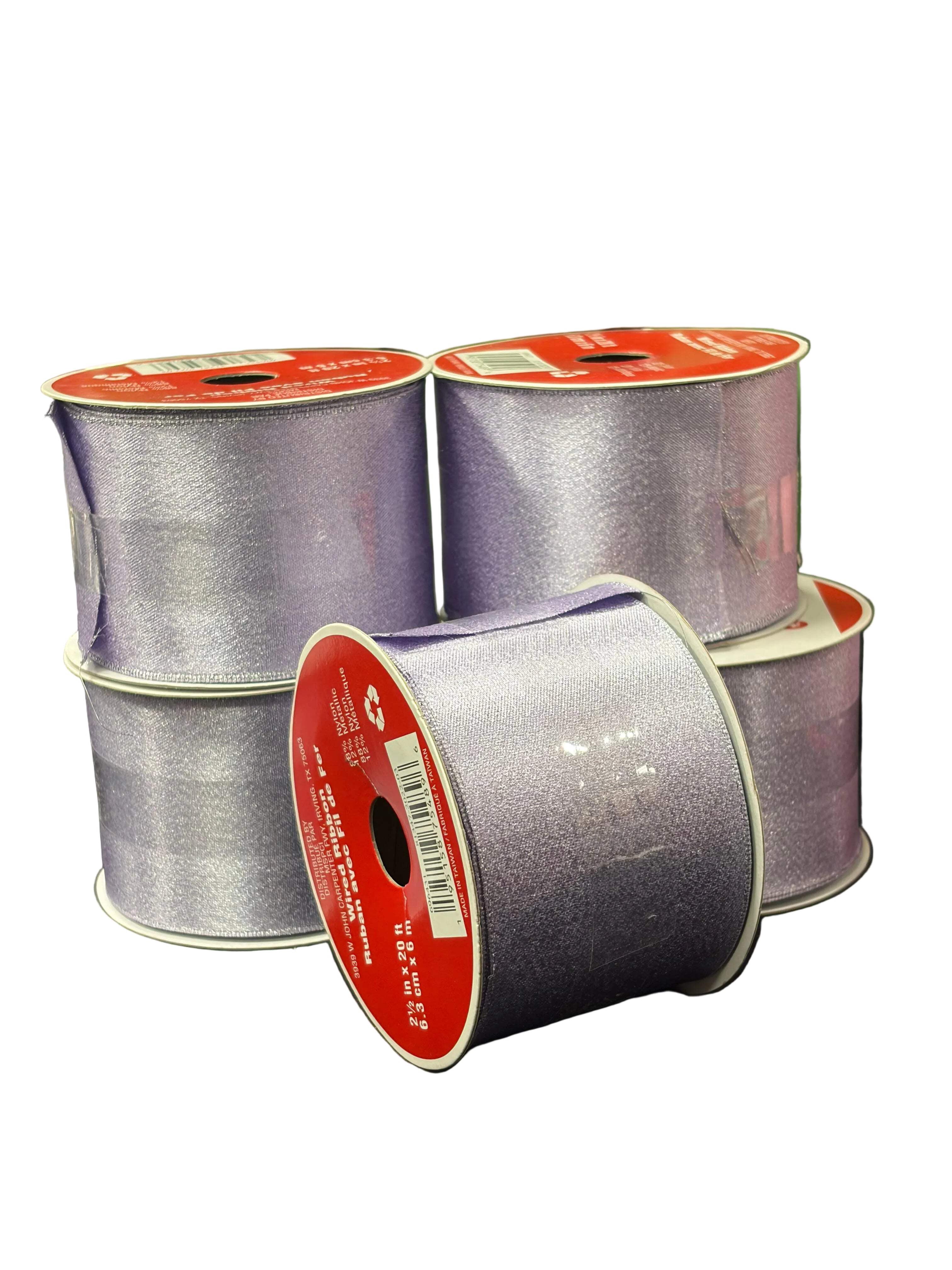 Celebrate It Wired Ribbon – Lavender Metallic (2.5