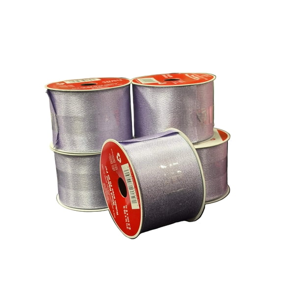 Celebrate It Wired Ribbon Lavender Metallic (2.5" 20 ft) Christmas Easter