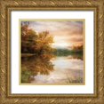 thumbnail image 1 of Celebrate Life Gallery 12x12 Gold Ornate Wood Framed with Double Matting Museum Art Print Titled - Fallen Leaves, 1 of 4