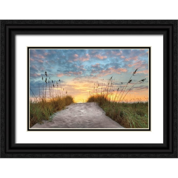 Celebrate Life Gallery, 14x11 Black Ornate Wood Framed with Double Matting Museum Art Print Titled - Over the Top
