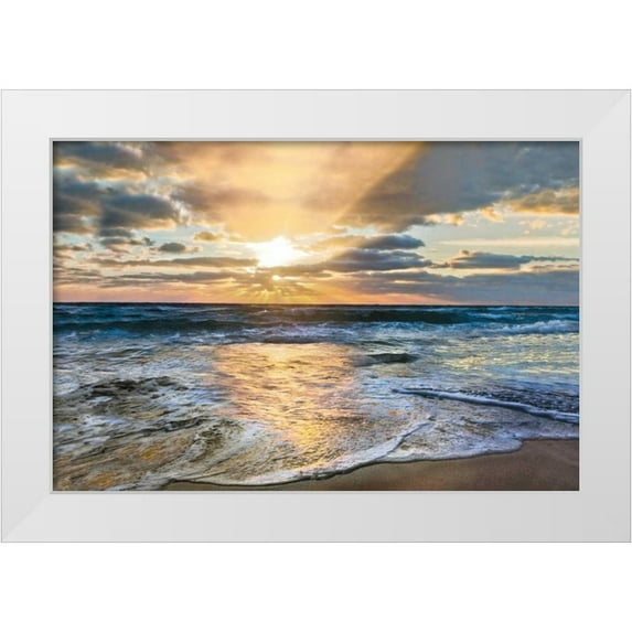Celebrate Life Gallery 32x23 White Modern Wood Framed Museum Art Print Titled - Whipped Cream