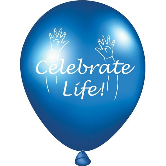Celebrate Life Pro-Life Balloon (Pack of 100)
