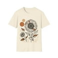 thumbnail image 1 of Celebrate Litha Boho Style - Sunflower Graphic Tee, Summer Festival Shirt, 1 of 8