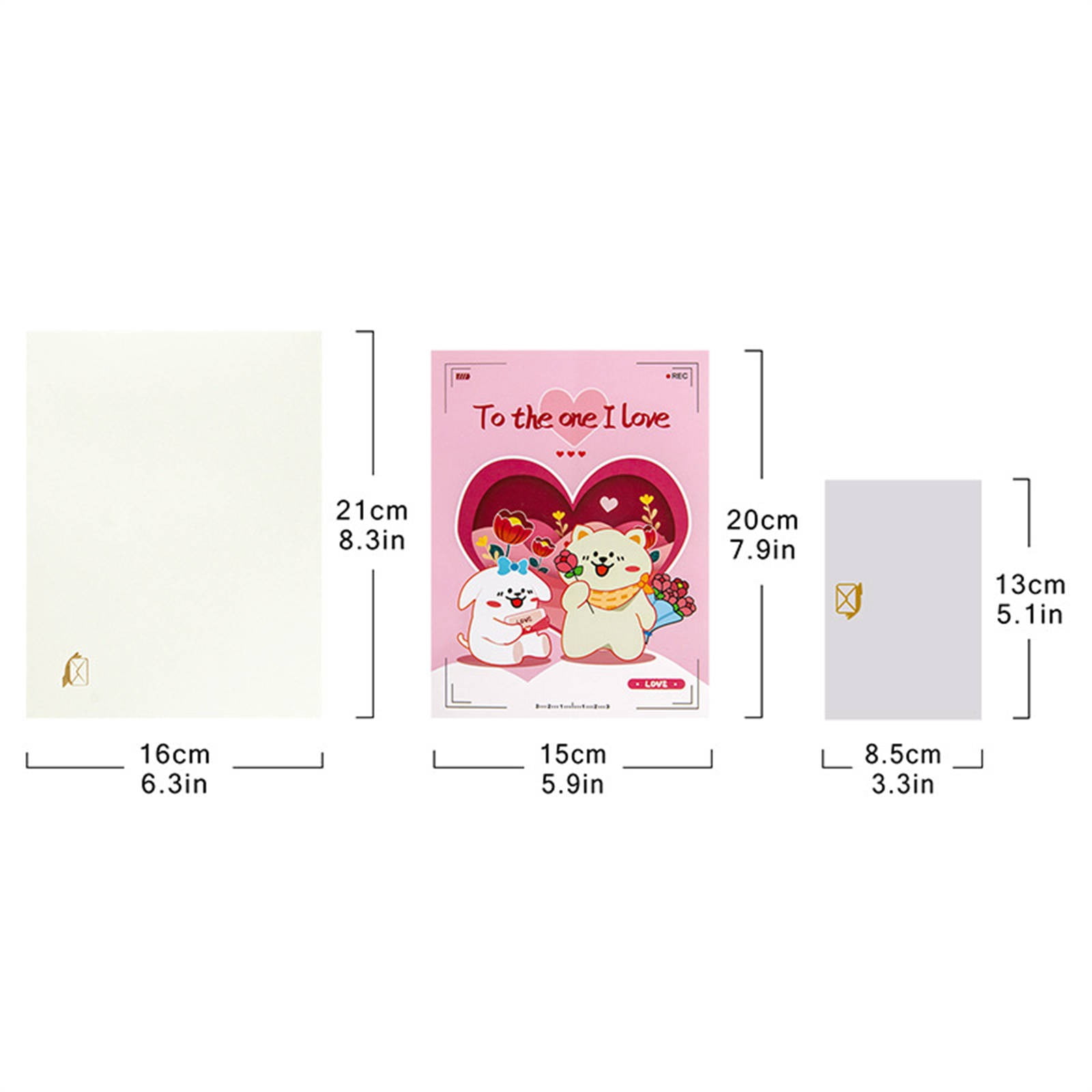 Celebrate Love Cats 3D Valentines Day Card For Her Up Anniversary Cards ...