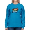 thumbnail image 1 of Celebrate Love Colorful Banner Sweatshirt Women -Smartprints Designs, Female 4X-Large, 1 of 4