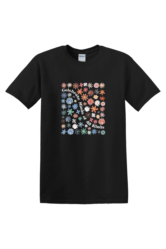 Celebrate Minds Kinds Sped Teacher Special Awareness Support Graphic T-Shirt
