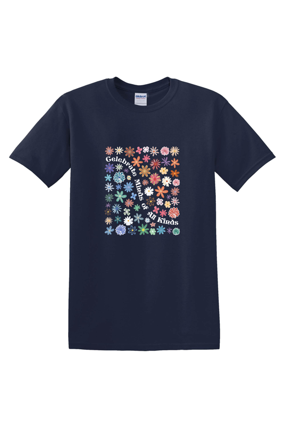 Celebrate Minds Kinds Sped Teacher Special Awareness Support Graphic T-Shirt