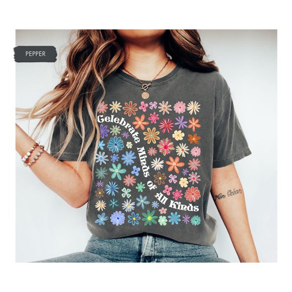 Celebrate Minds Of All Kinds Shirt, Sped Teacher Gift, Special Education, Autism Awareness Teacher Tee, Neurodiversity Shirt