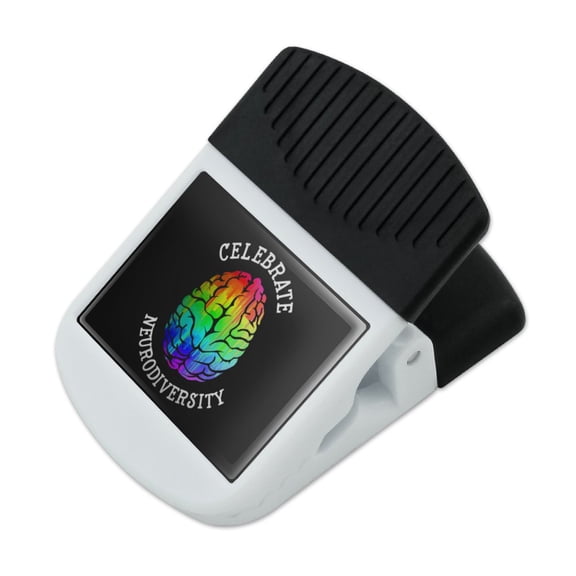 Celebrate Neurodiversity Brain Autism Rainbow Spectrum Refrigerator Fridge Magnet Magnetic Hanging Hook Note Snack Clip