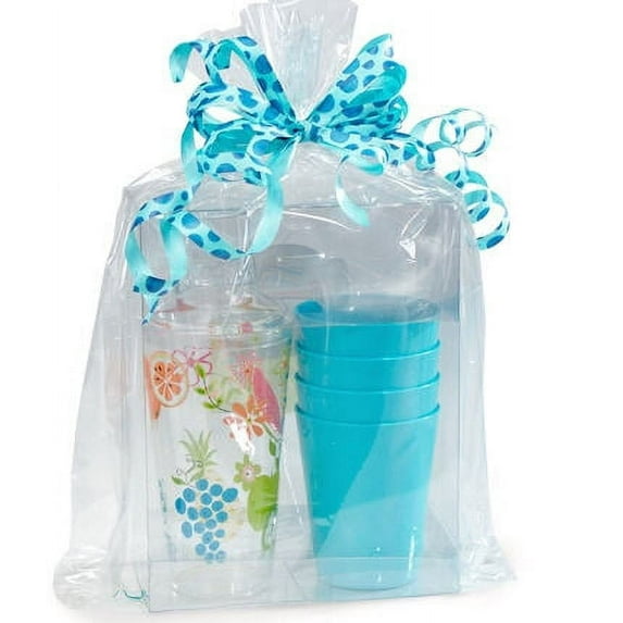 Celebrate Next® 10pack Clear Cello/cellophane Bags Gift Basket Packaging Bags Cello Bags Cello Bags 25" X 30"