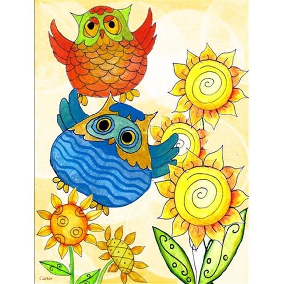 Celebrate Owl Flag Garden Size
