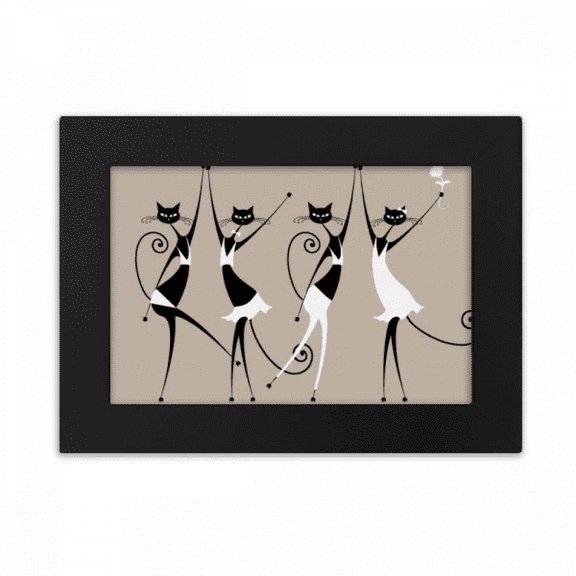 Celebrate Party Cheers Cat Desktop Photo Frame Ornaments Picture Art Painting