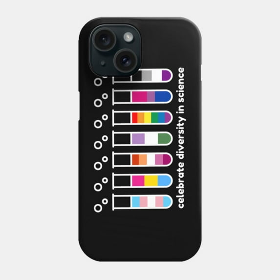 Celebrate Science Pride Protective Cover for iPhone 11–17 Pro Max Color Tubes