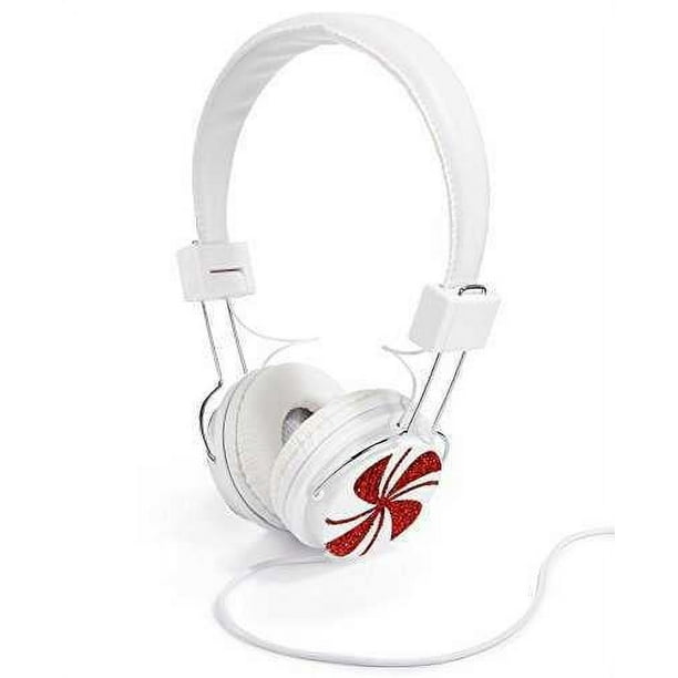【コンビニ受取対応商品】 Shop Celebrate White Swirl Peppermint Whimsical Red and イヤホン・ヘッドホン本体