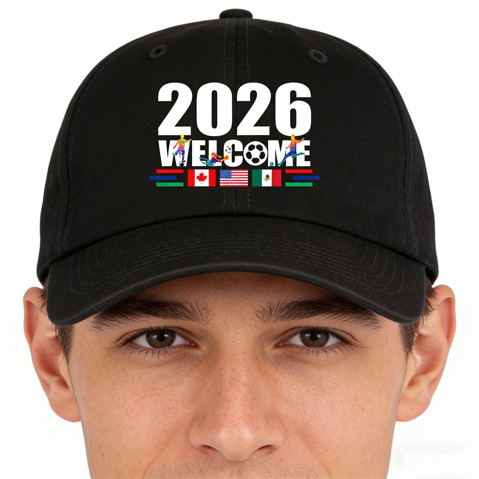 Celebrate Your Soccer Passion with 2026 Host Cap, Unstructured Washed ...