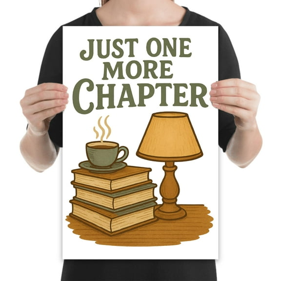 Book Lover Wall Art - Library Decor - 13x19 Poster Print - Literary Style