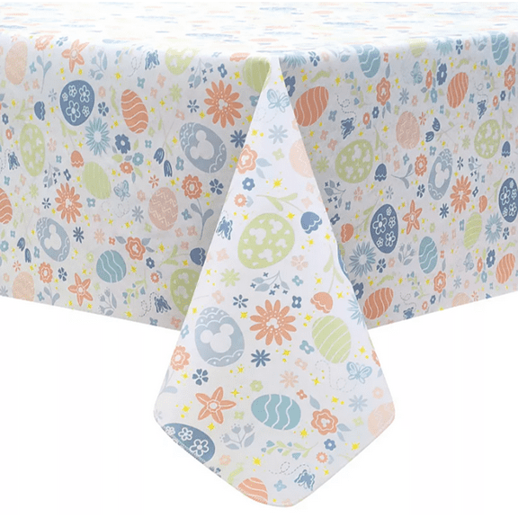 Celebrate Together Disney PEVA Vinyl Tablecloth Mickey Easter Egg Design 60" x 84"