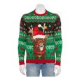 thumbnail image 1 of Celebrate Together Ugly Christmas Long Sleeve Acrylic Sweater (Men's), Size Medium, 1 of 3