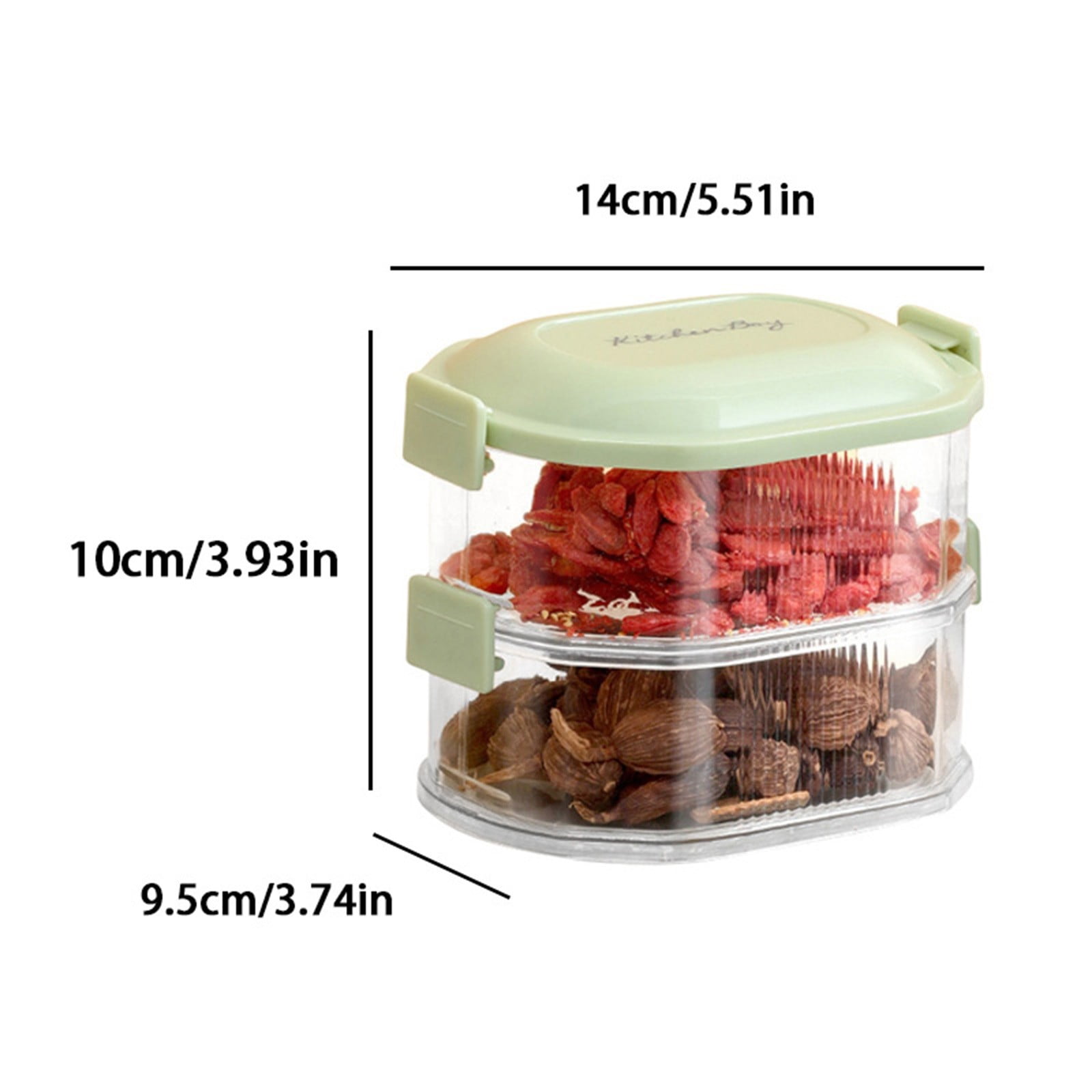Celebrate Tostackable Kitchen Storage Box Seasoning Containers ...