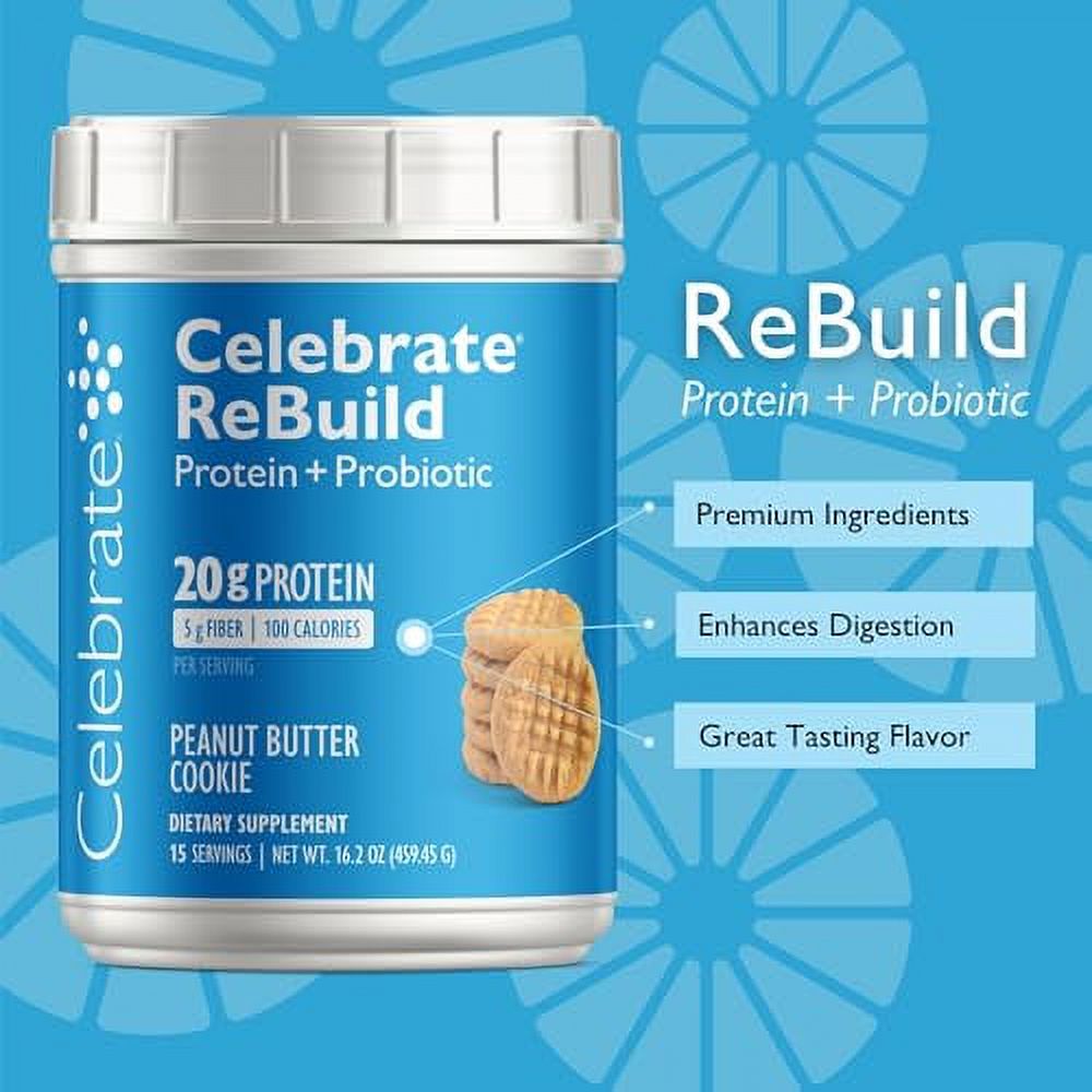 Celebrate Vitamin Rebuild Whey Isolate Protein Powder with Probiotic