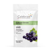 Celebrate Vitamins Bariatric Calcium Citrate Soft Chews, 500 mg, Grape, 90 count