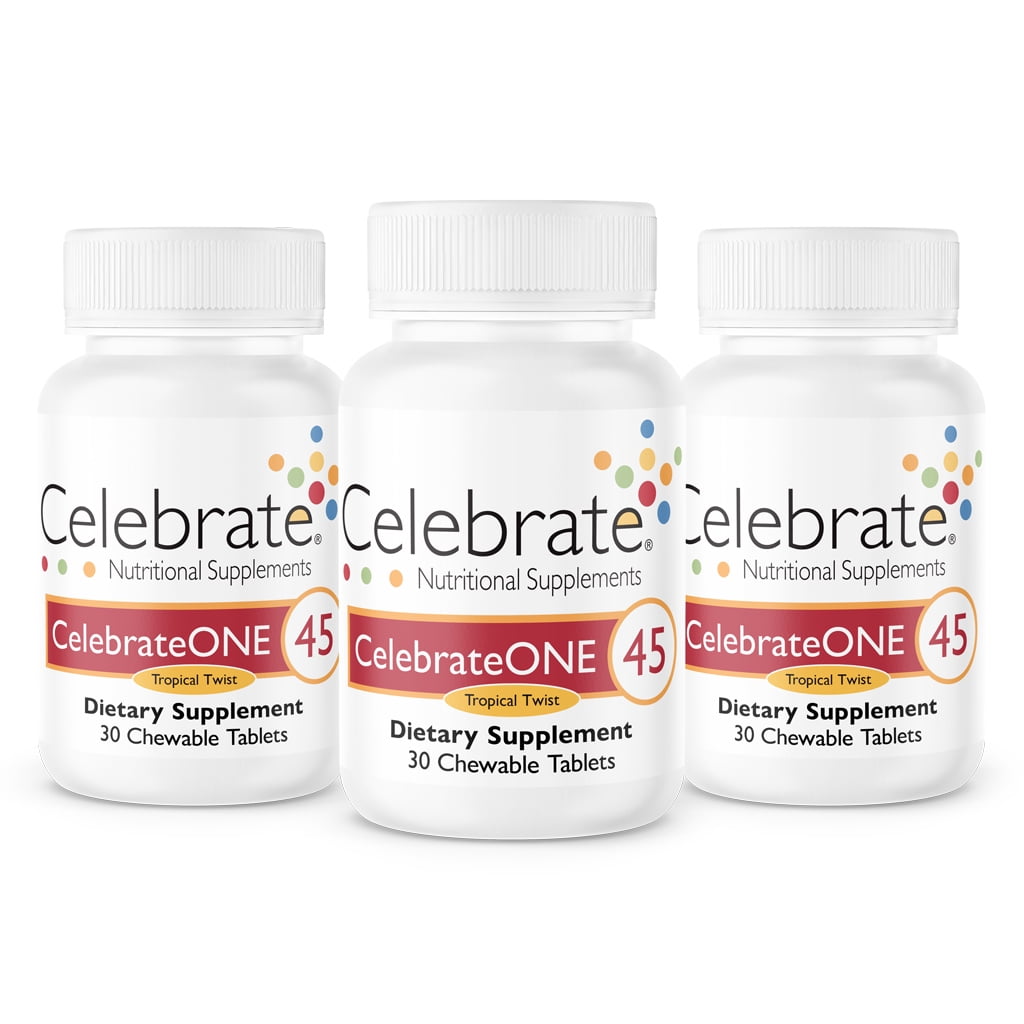Celebrate Vitamins CelebrateONE 45 Once Daily Bariatric Multivitamin with Iron Chewables, 45 mg