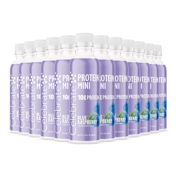 Celebrate Vitamins Collagen Mini Drink, Blue Raspberry, 12 count