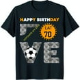 Celebrate in Style Black TShirt with Bold 'Happy Birthday' Graphic
