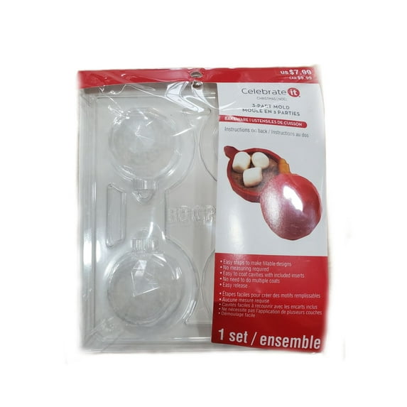 3-Part Chocolate Ornament Mold Bakeware