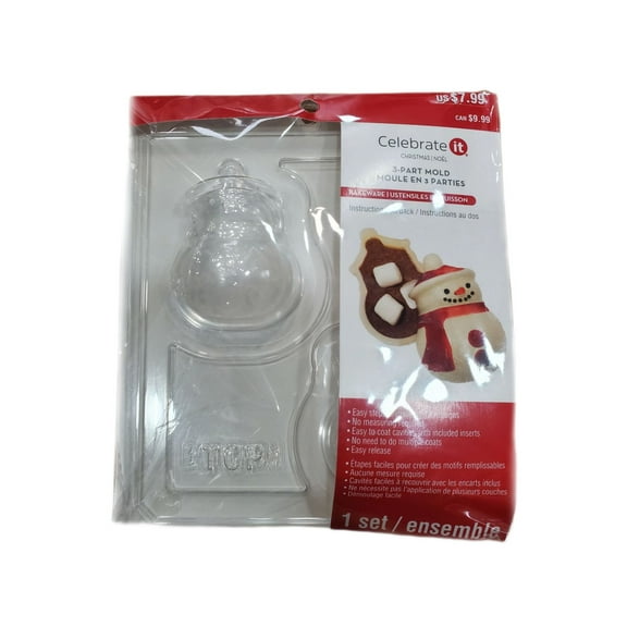 Snowman 3-Part Mold Bakeware - Craft Baking Tool