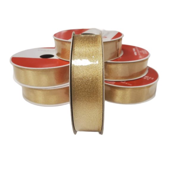 Celebrate it Christmas Ribbon GOLD 7/8 IN X 24 ft