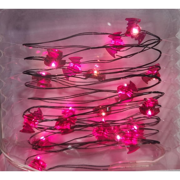 Celebrate the Season 20 Count Purple Bat LED Battery Operated Wire String Light