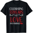 thumbnail image 1 of Celebrating 33 Years Of Love And MarriageAnniversary Couple T-Shirt, 1 of 4