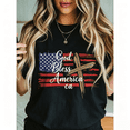 thumbnail image 1 of Celebrating American Heritage with "One Nation Under God" Flag Themed Casual T-Shirt for All Seasons Perfect for Women and Independence Day, 1 of 4