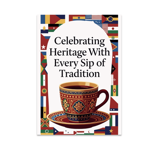 Celebrating Heritage With Every Sip of Tradition - Cultural Heritage Enthusiast - 13x19 Poster Print