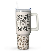 Celebrating Mom Gift - Large 40 Ounce Tumbler with Straw - Stainless Steel Cup for Hot & Cold - Best Mother's Day Birthday Christmas Gift for Women