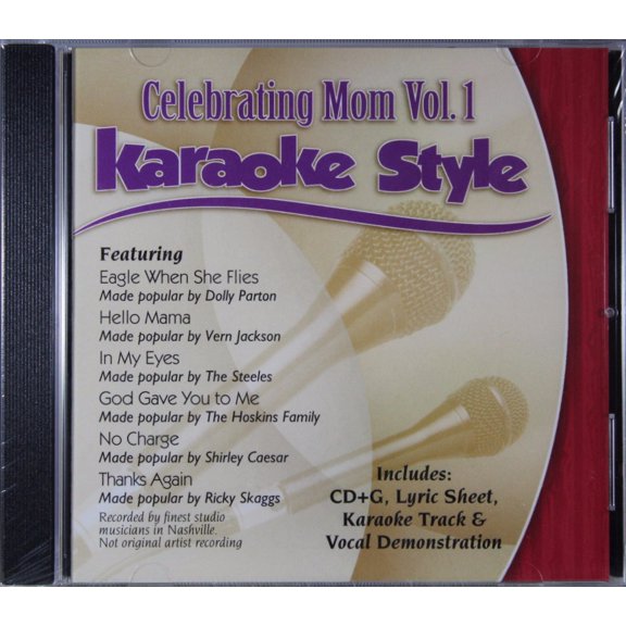 Celebrating Mom Volume 1 Daywind Christian Karaoke Style NEW CD+G 6 Songs
