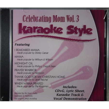 Celebrating Mom Volume 3 Daywind Christian Karaoke Style NEW CD+G 6 Songs