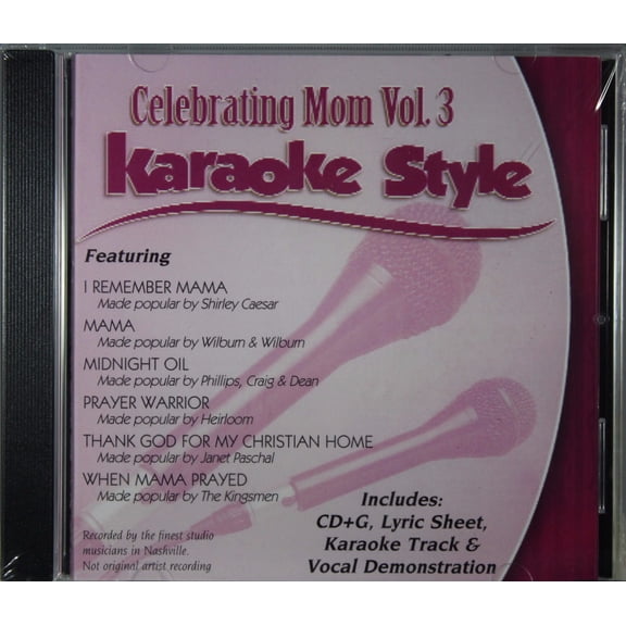 Celebrating Mom Volume 3 Daywind Christian Karaoke Style NEW CD+G 6 Songs