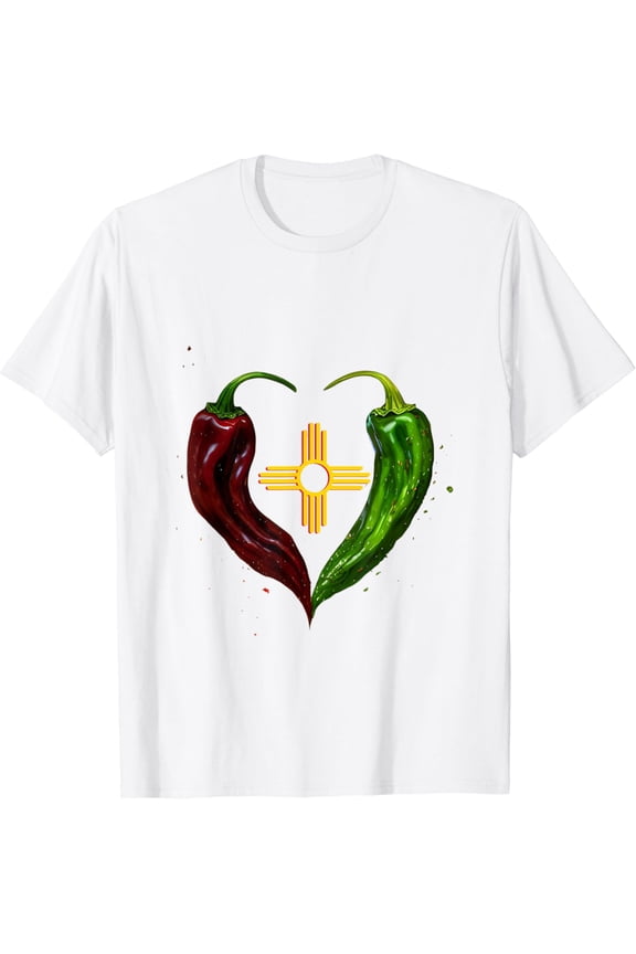 Celebrating New Mexico with Red and Green Chile T-Shirt