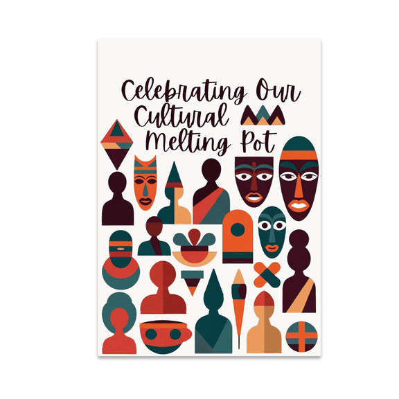 Celebrating Our Cultural Melting Pot - Diversity Enthusiast - 13x19 Poster Print