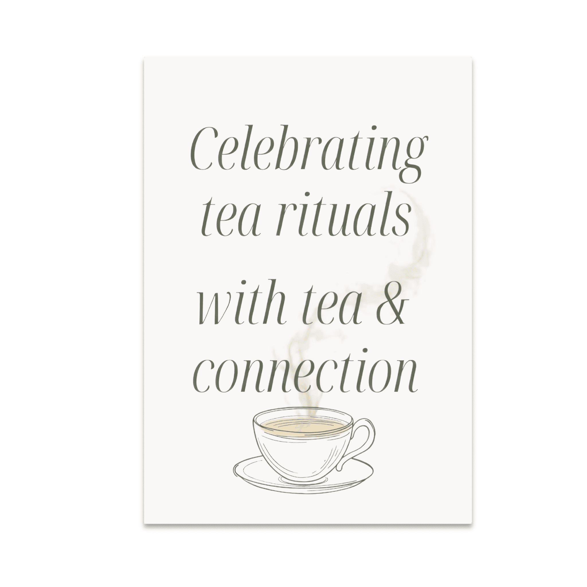Celebrating Tea Rituals with Connection - Tea Enthusiast - 13x19 Poster ...