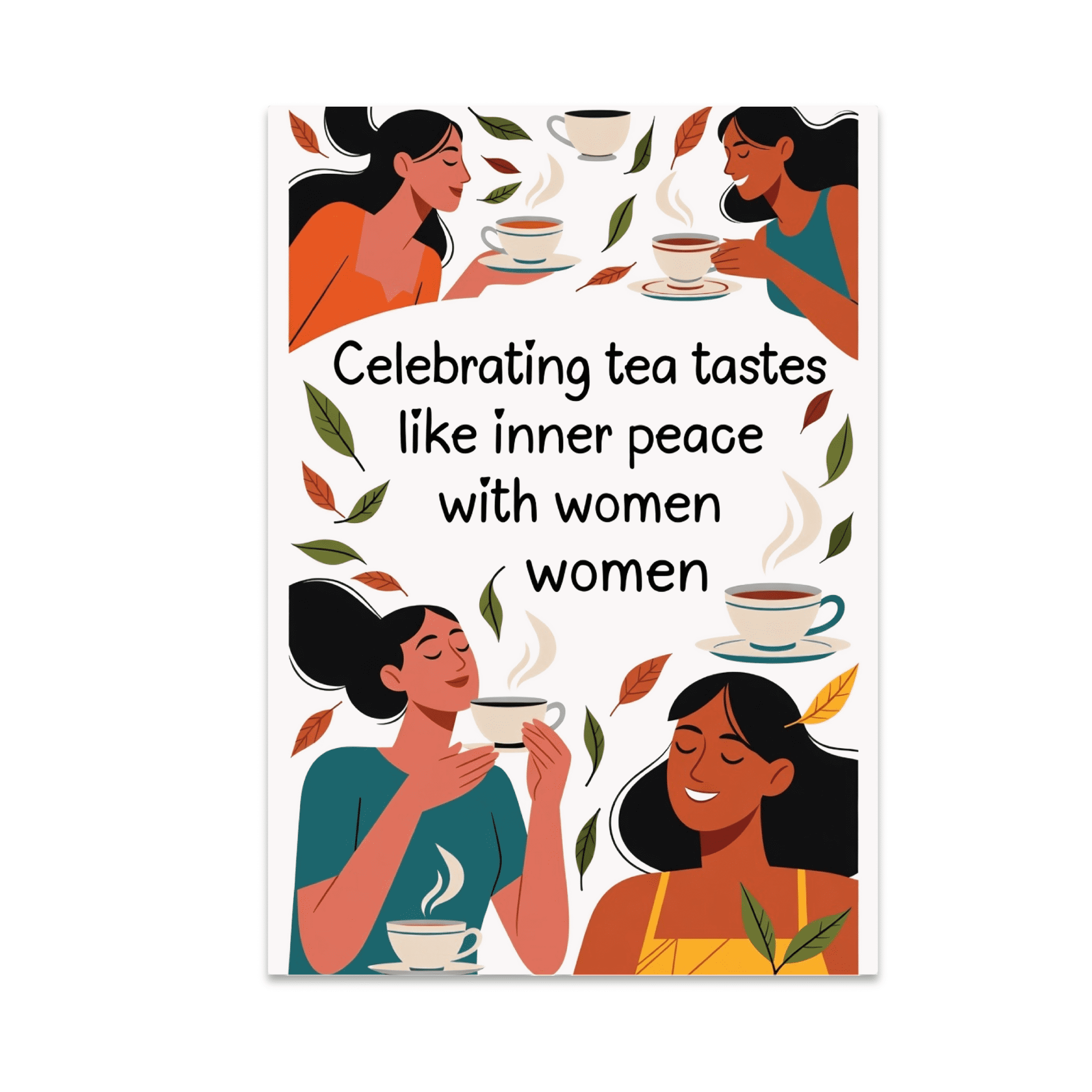 Celebrating Tea Tastes Like Inner Peace - Tea Enthusiast - 13x19 Poster ...