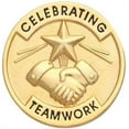 Celebrating Teamwork Lapel Pins for Employee Recognition, Volunteer