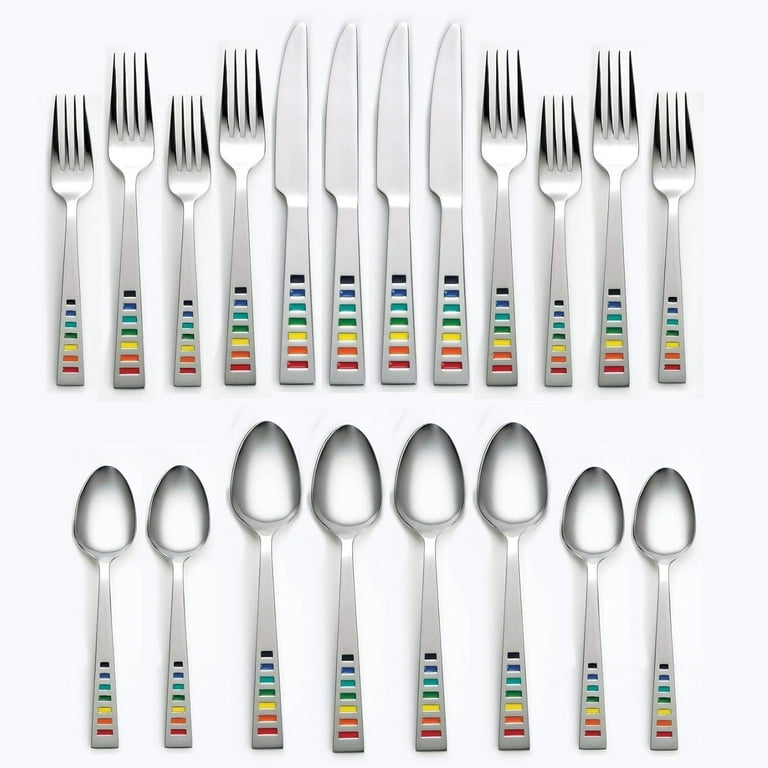 Cambridge Silversmiths Fiesta Celebration 20pc Stainless Steel