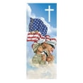 thumbnail image 1 of Celebration Banners L0936 Care & Support Series X-Stand Banner - God Bless America, 1 of 1